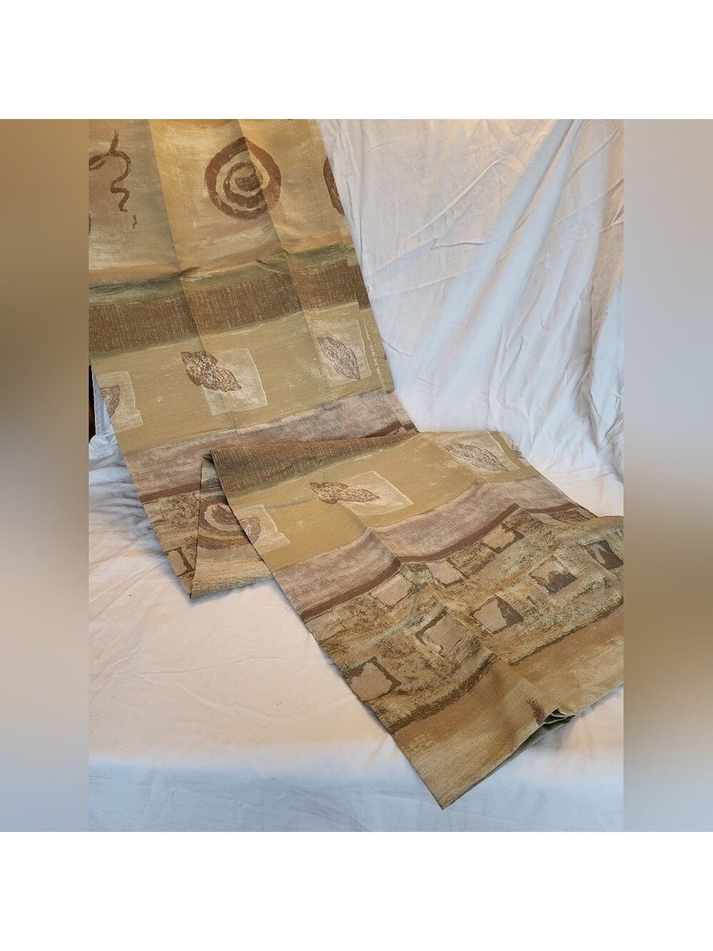 NEW IN PACK Dan River Vintage Abstract Patterned Curtains Set Of 2 Panels 41x86"